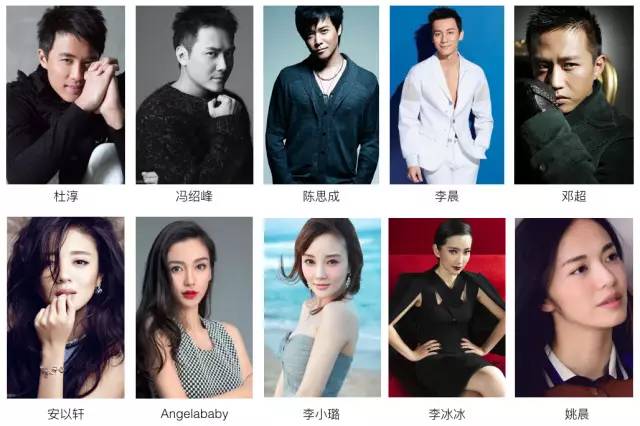 盘点各传媒公司旗下艺人,盘点娱乐圈120位明星
