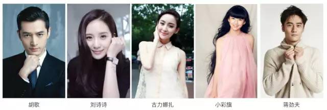 盘点各传媒公司旗下艺人,盘点娱乐圈120位明星