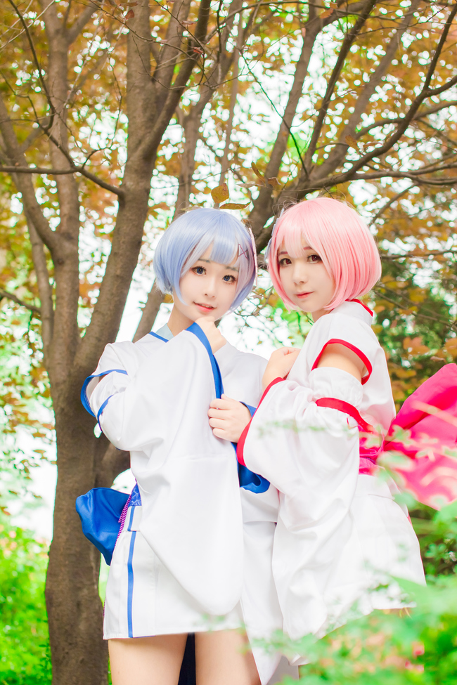 从零开始的异世界生活魔女cos,从零开始的异世界拉姆蕾姆cos