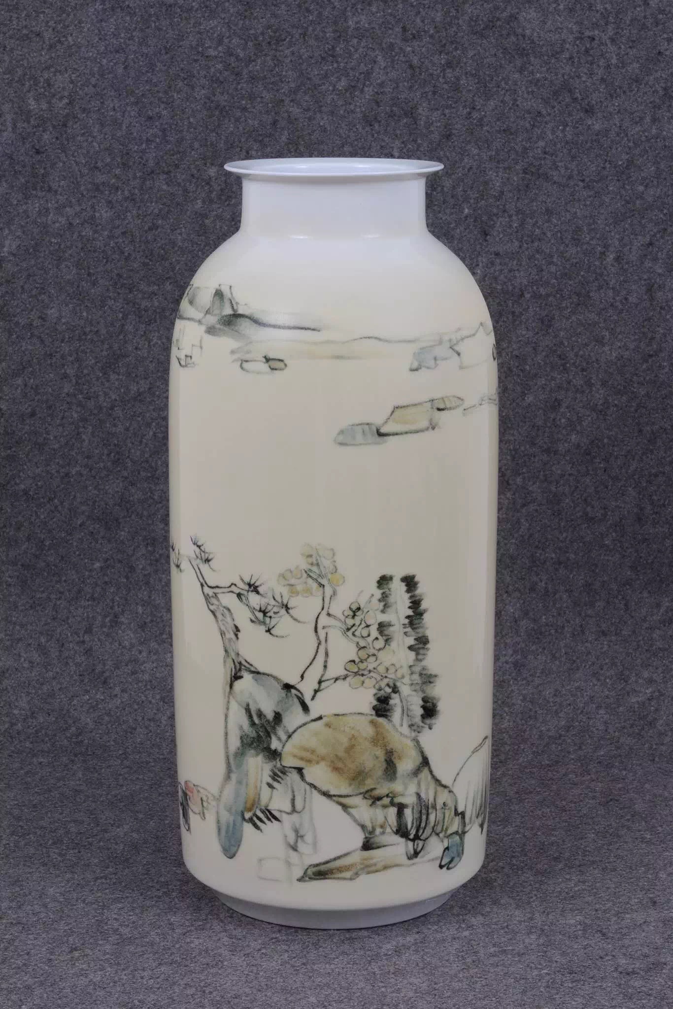 青花瓷的发展史绘画,五彩青花瓷仕女图