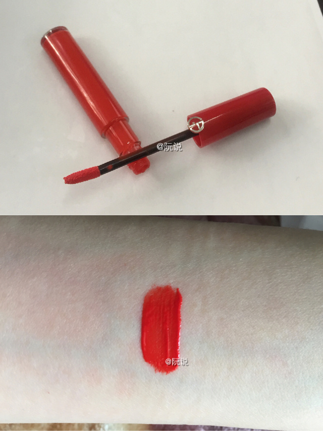 阿玛尼红管401和ysl黑管406对比,ysl黑管试色