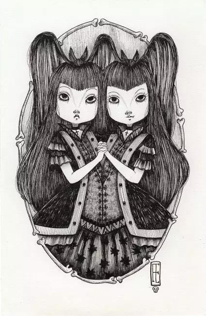 插画魔卡少女樱,插画少女和猫图片