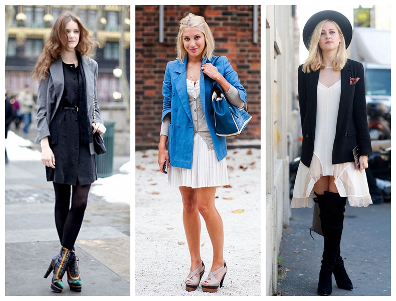 连衣裙正确穿搭方式图解,秋冬连衣裙穿搭技巧大全