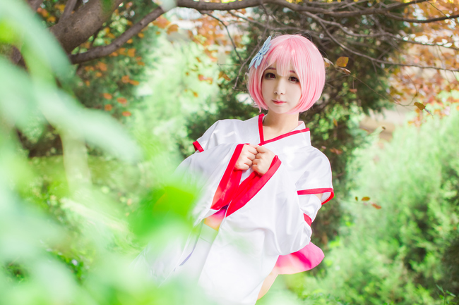 从零开始的异世界生活魔女cos,从零开始的异世界拉姆蕾姆cos