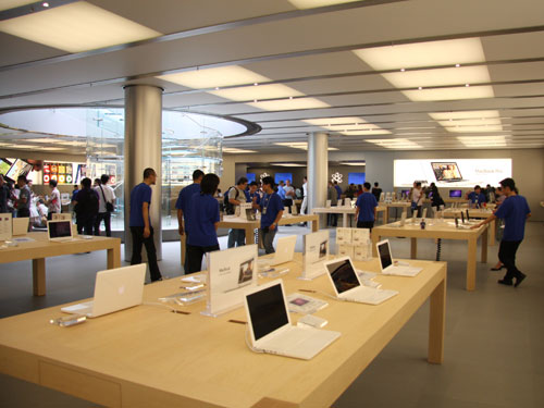 苹果直营店装修为什么这么好看,为何苹果专卖店的装修感觉很高档