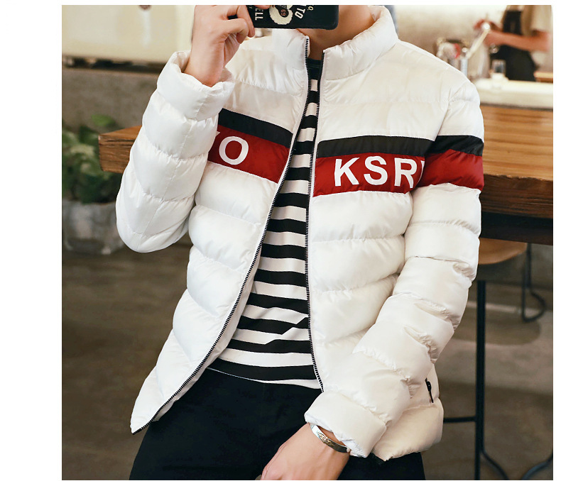 棒球领加厚棉服外套，冬日下的阳光型男