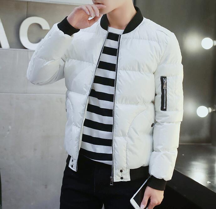 棒球领加厚棉服外套，冬日下的阳光型男