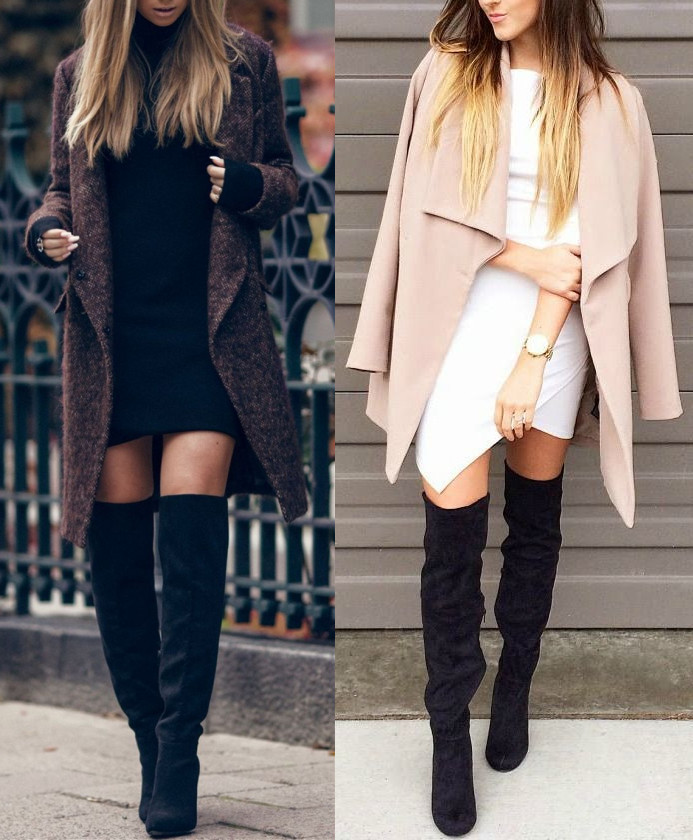 春季过膝长靴怎么穿搭才好看,过膝长靴怎么穿搭才好看