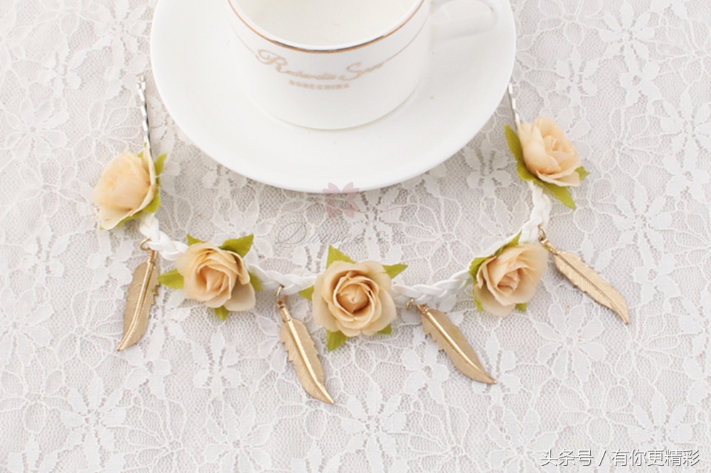 非主流发型发夹,韩式简约花朵发夹