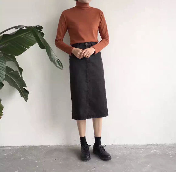 打底百搭拼色毛衣,日韩系风格搭配衣服