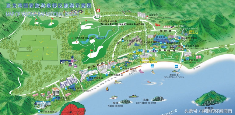 小豚攻略-三亚亚龙湾酒店住宿攻略（附亚龙湾酒店分布图）