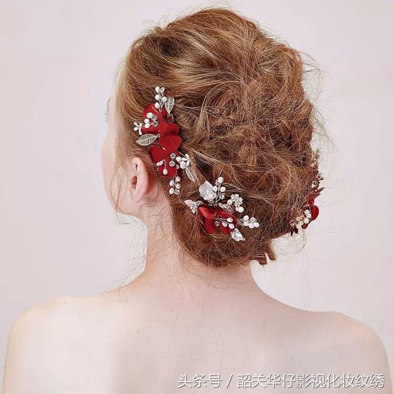 敬酒服复古礼帽新娘造型,新娘新款式敬酒服款式大全