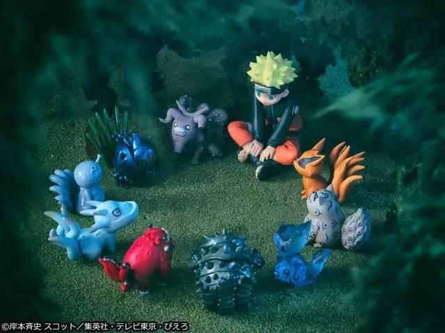 火影忍者漩涡鸣人成长历程手办,火影忍者鸣人和所有的尾兽对话