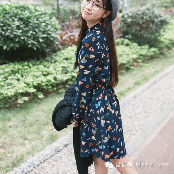 百变秋冬连衣裙减龄甜美风最受宠,最后一套减龄气质连衣裙