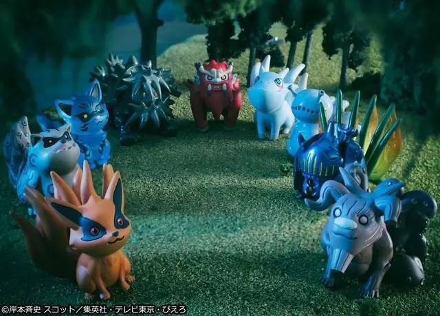 火影忍者漩涡鸣人成长历程手办,火影忍者鸣人和所有的尾兽对话