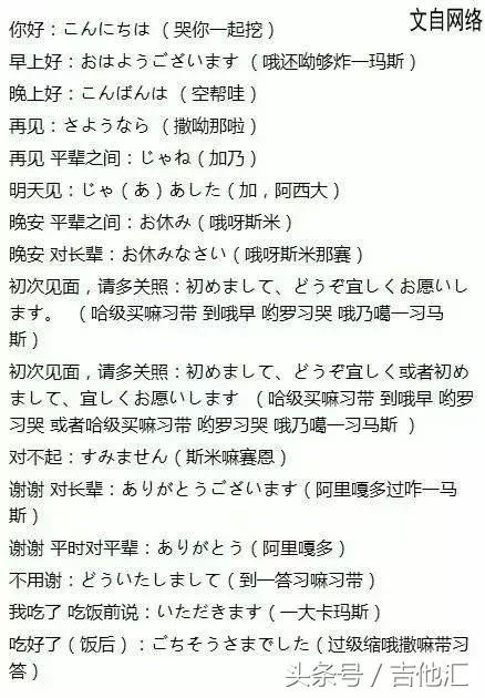 日语常用口语200句走遍日本都不怕,日语常用英语口语100句