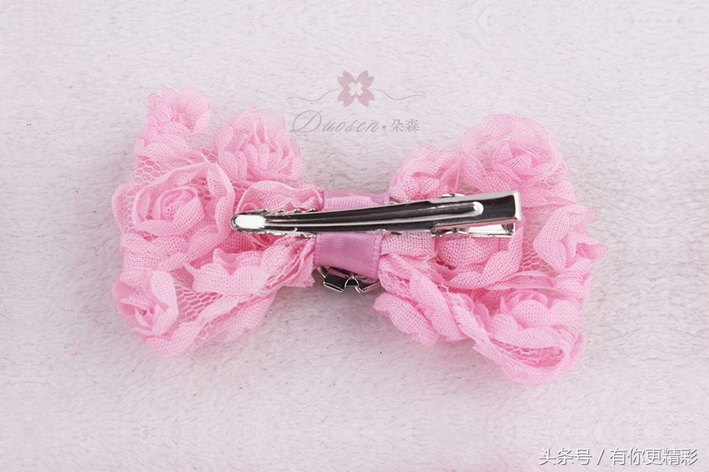 玫瑰花水钻发夹头饰,玫瑰花发夹头饰网红爆款
