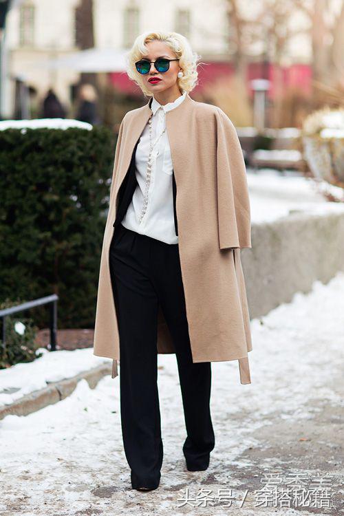 搭配TIPS：穿厚大衣还不想显臃肿？你需要这7个显瘦秘诀