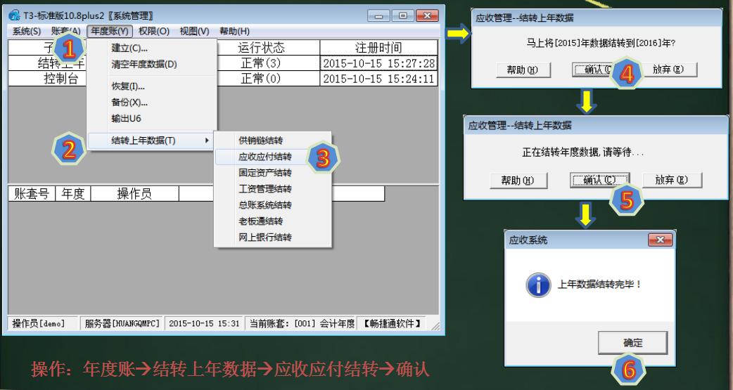 用友t3反年结关注事项,用友t3如何取消年结