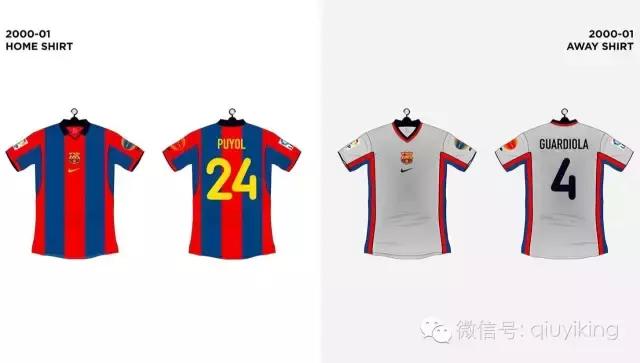 耐克巴萨2014,耐克球衣发展史