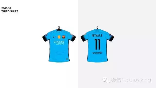 耐克巴萨2014,耐克球衣发展史