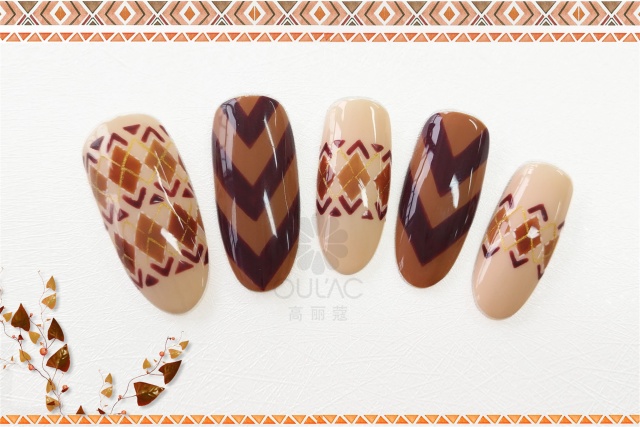 ~微课堂~韩式毛衣彩绘美甲教程