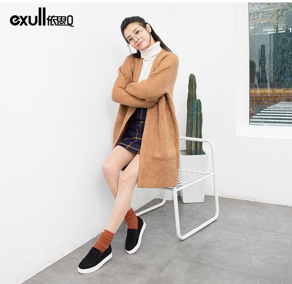 时髦冬季小黑鞋穿搭,时尚小黑鞋