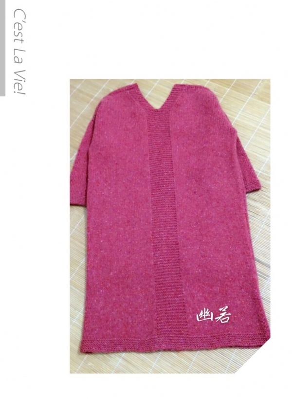 从上往下织的宽松毛衣教程,从下往上织宽松毛衣教程