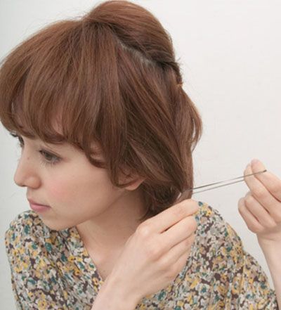 适合盘发的卷发发型,2021最洋气中短发型盘发