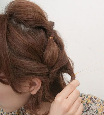 适合盘发的卷发发型,2021最洋气中短发型盘发