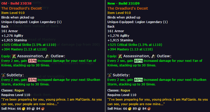 魔兽测试服:职业橙装补齐通用橙继续加强