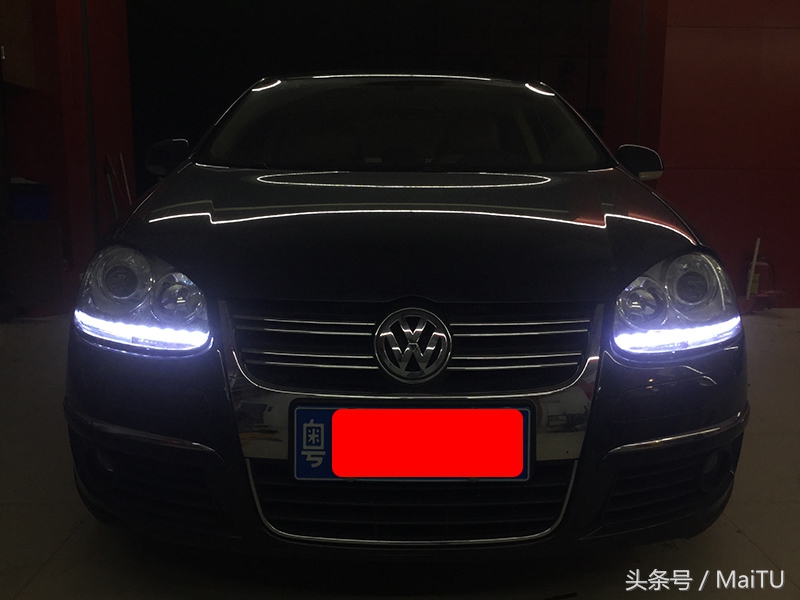 大众速腾氛围灯白天怎么不亮,大众老速腾车灯光使用方法