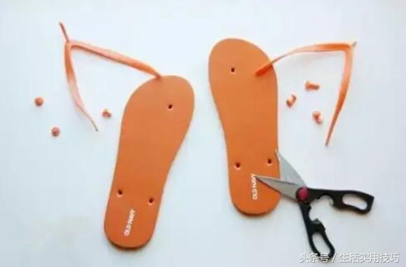 不穿的人字拖怎么改造,人字拖的时尚改造