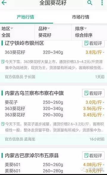 瓜子行情全年走势,生葵花瓜子价格行情走势