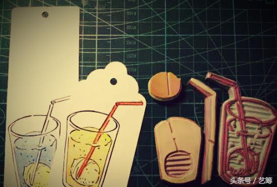 手工橡皮章雕刻留白方法,橡皮手工章