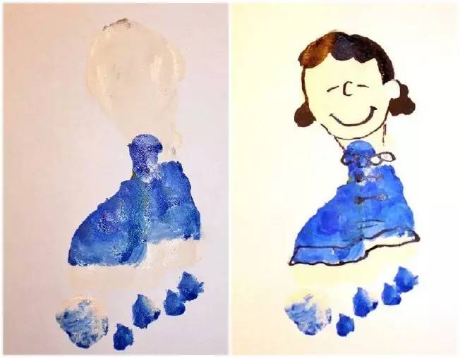 幼儿动物涂鸦画,儿童手工贴纸画动物