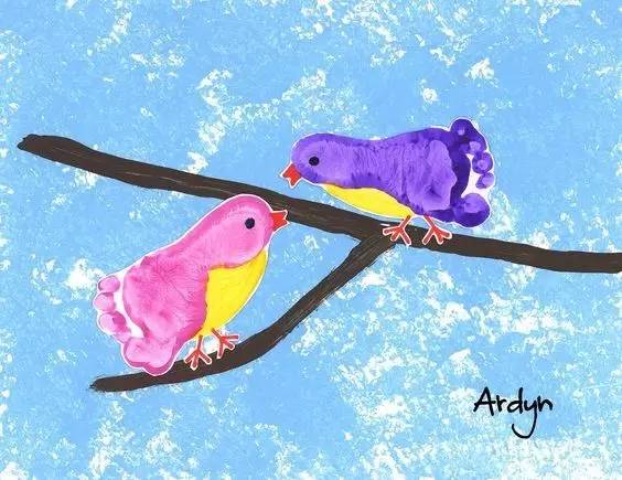 幼儿动物涂鸦画,儿童手工贴纸画动物