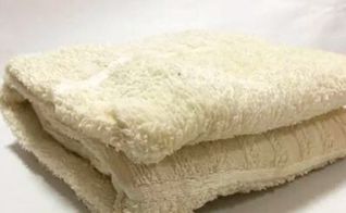 毛巾变黄一招解决,怎样洗变硬变黄的毛巾