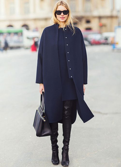 海军蓝上身超级显白,海军蓝深邃蓝