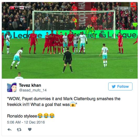 c罗远射摆出招牌动作,c罗庆祝动作滑跪曼联