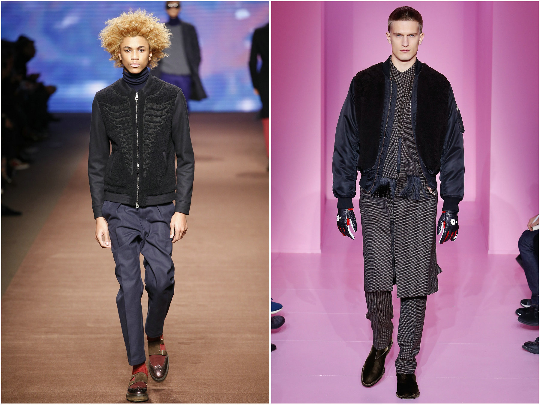 皮草羽绒搭配高级感冬天,皮草与羽绒的完美结合