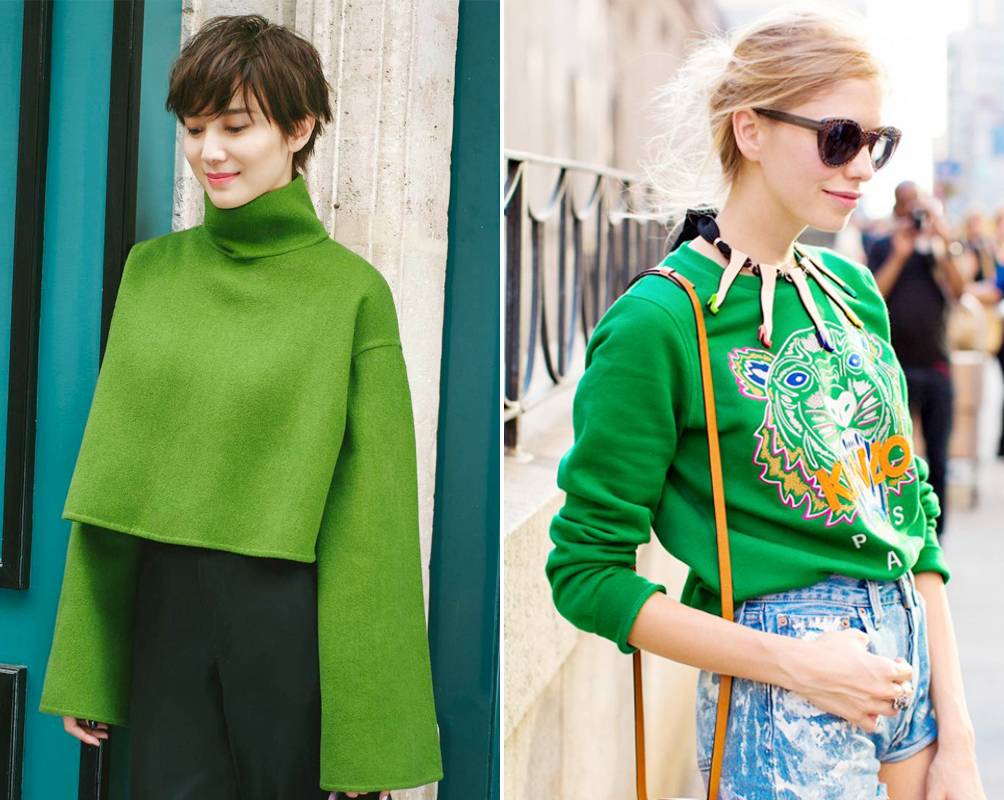 2017年的流行色草木绿,2022年的春季流行色