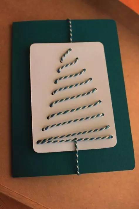 圣诞贺卡手工简单幼儿园,圣诞贺卡简单又漂亮送给闺蜜立体