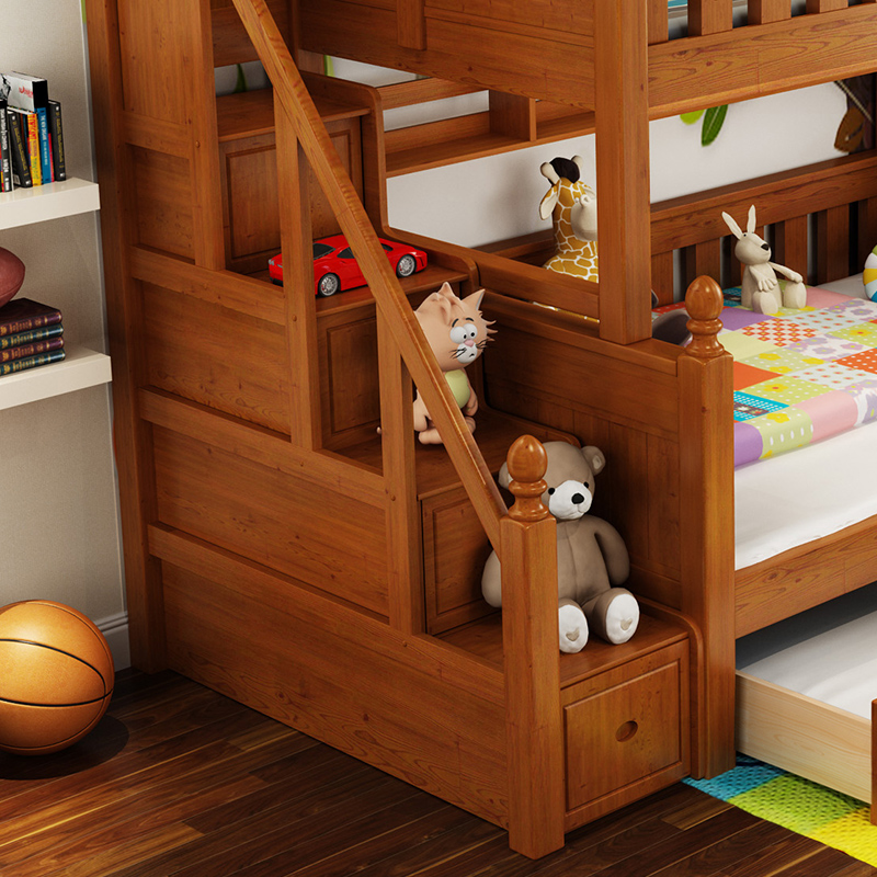 子母床温馨布置,舒适雅家居子母床