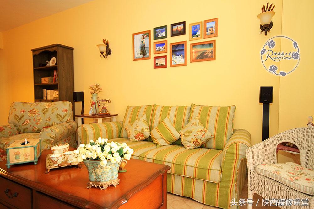 美式简约风硬装软装19万,10万硬装小户型复古风