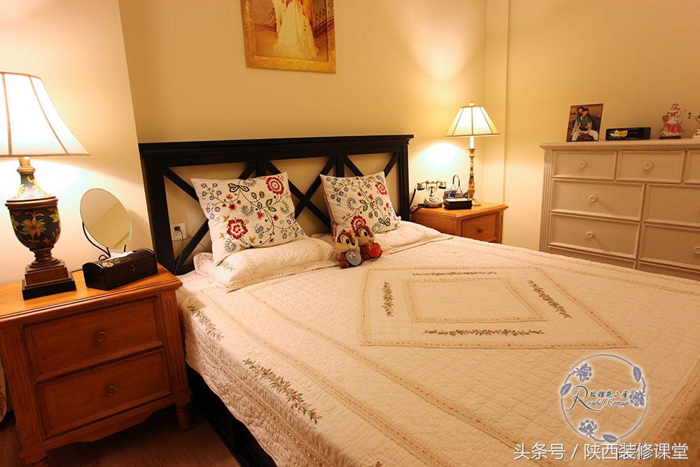 美式简约风硬装软装19万,10万硬装小户型复古风