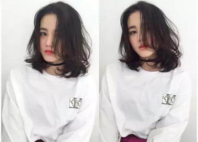 蓬松烫女中长发发型,蓬松烫卷短发