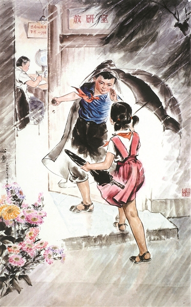 美术教师李金亭的心意