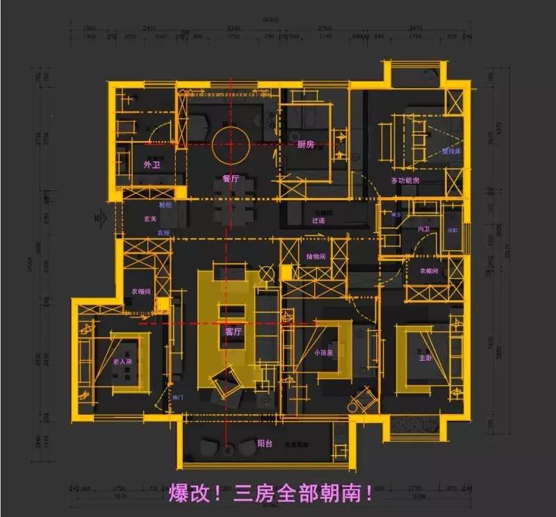 三室两厅一家五口三代人怎么住,三代同堂住什么房子最舒服