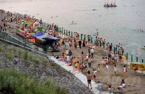 人工沙滩柳州,柳州金沙角人工海滩